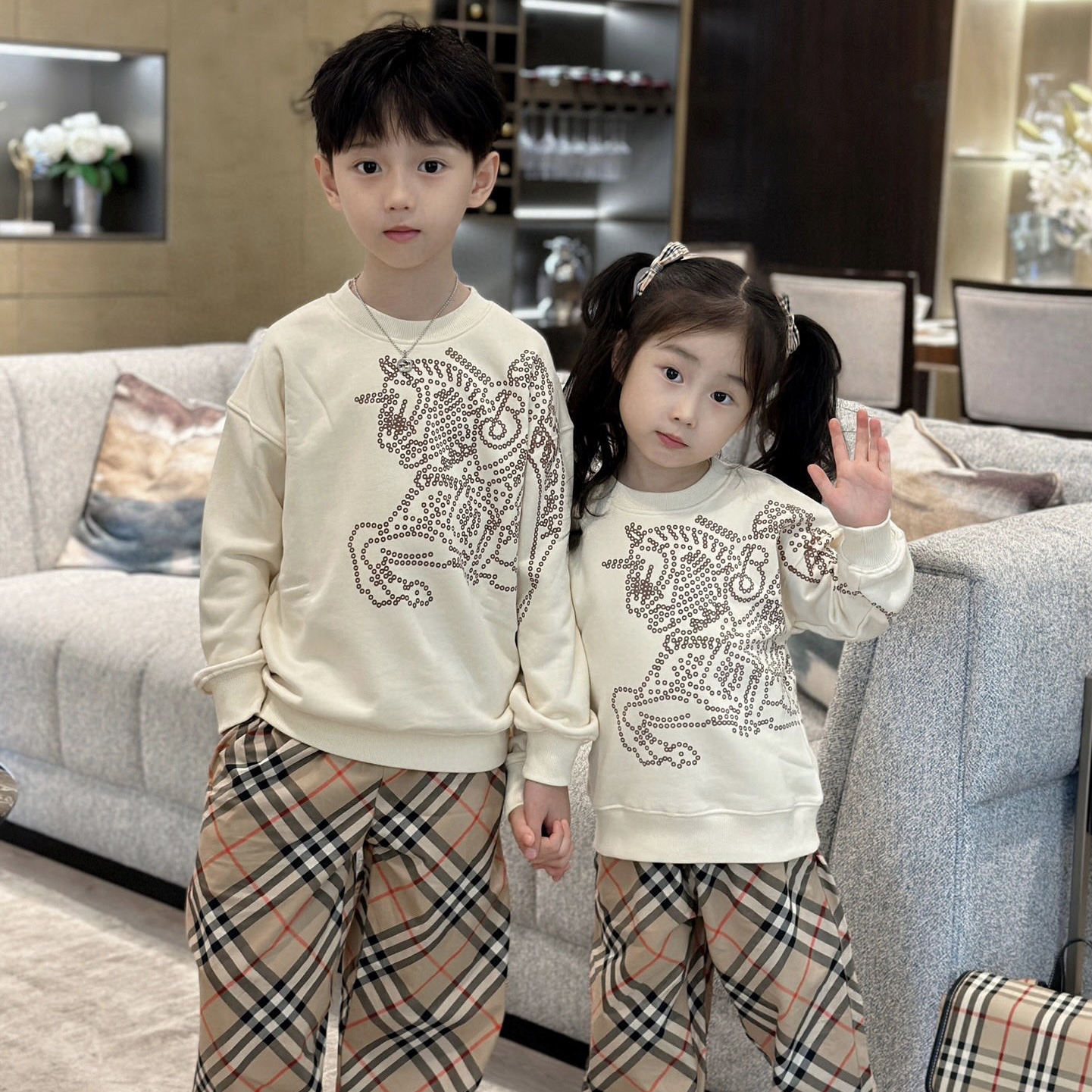 2024 New Autumn Luxury Kids Fashion Clothing