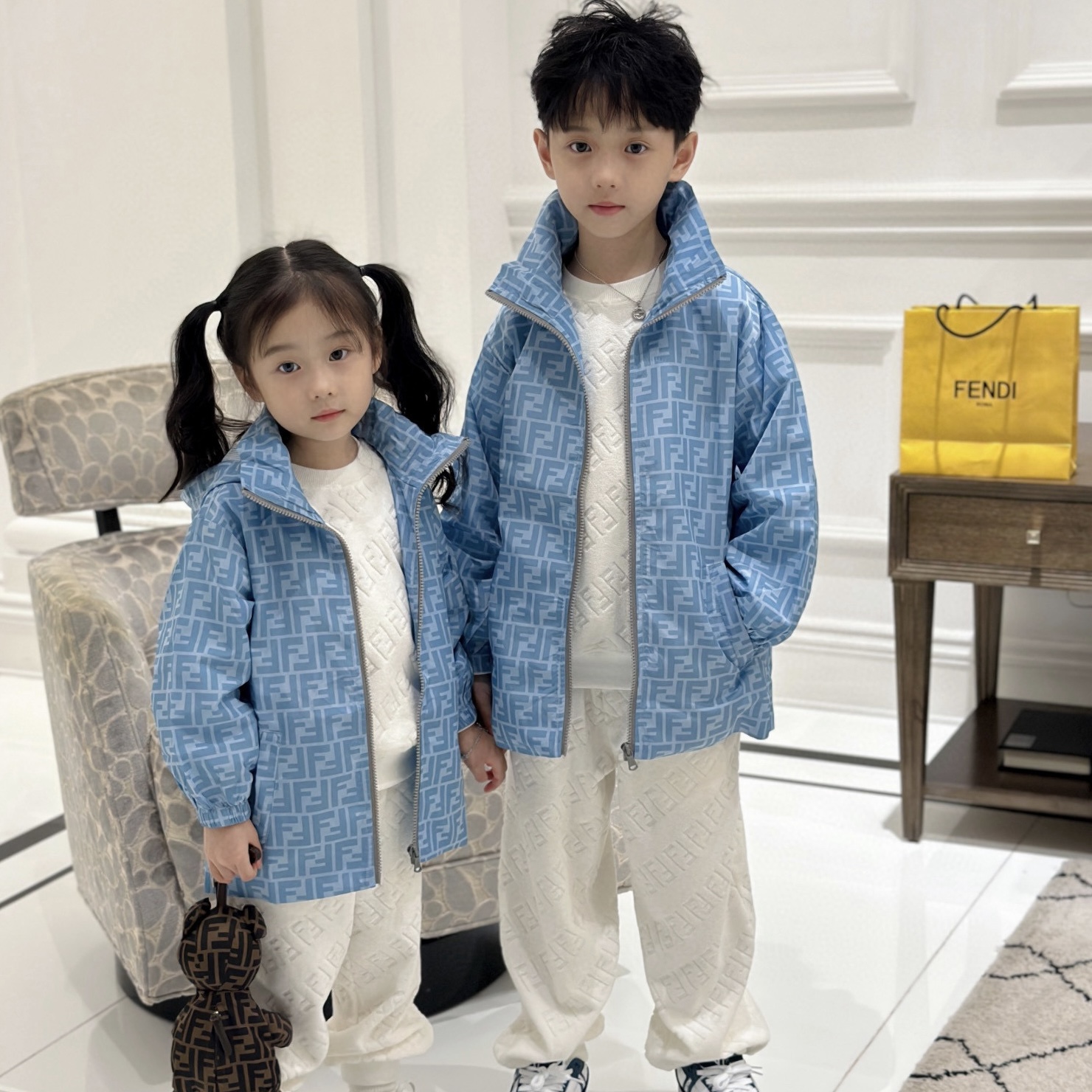 2024 New Autumn Luxury Kids Fashion Clothing