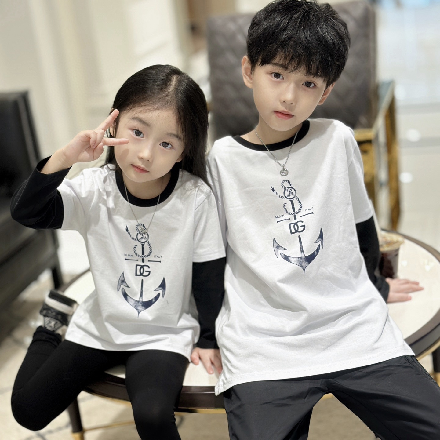 2024 New Autumn Luxury Kids Fashion Clothing