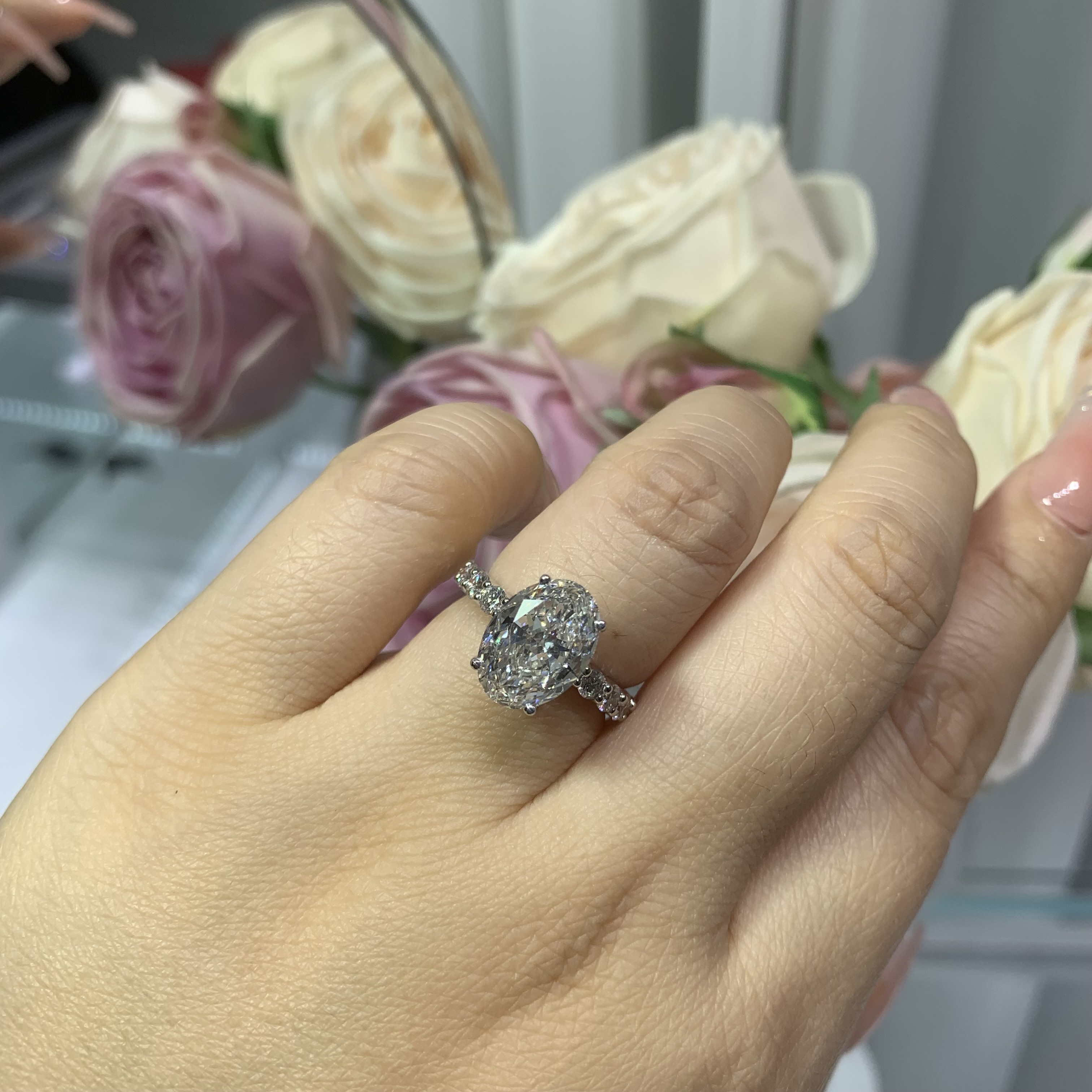 3 Carat Lab Diamond Ring